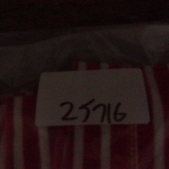 J.Crew Striped Poplin Trimmed Dress Womens Small Red White Preppy - Picture 12 of 12